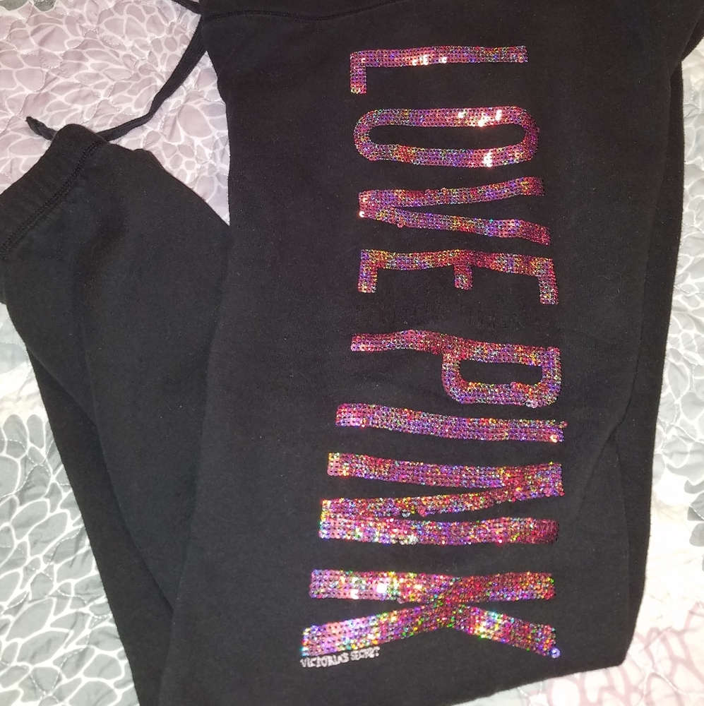 Pink Victoria secret sweatpants